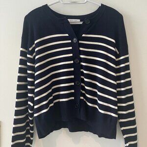 Global Work Striped Cardigan - Size S